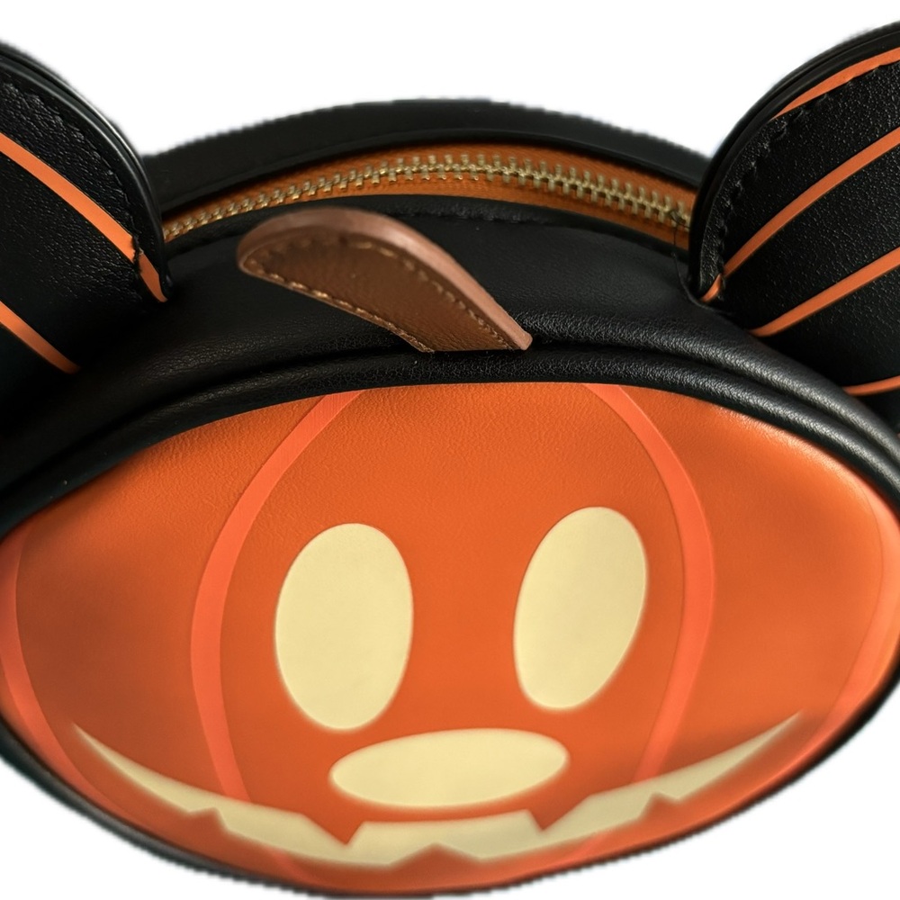 Disney Mickey Pumpkin Glow in the Dark Crossbody Purse Halloween - Picture 4 of 4